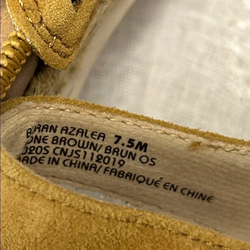 NWOT Earth leather wedge sling back wedge shoes espadrille